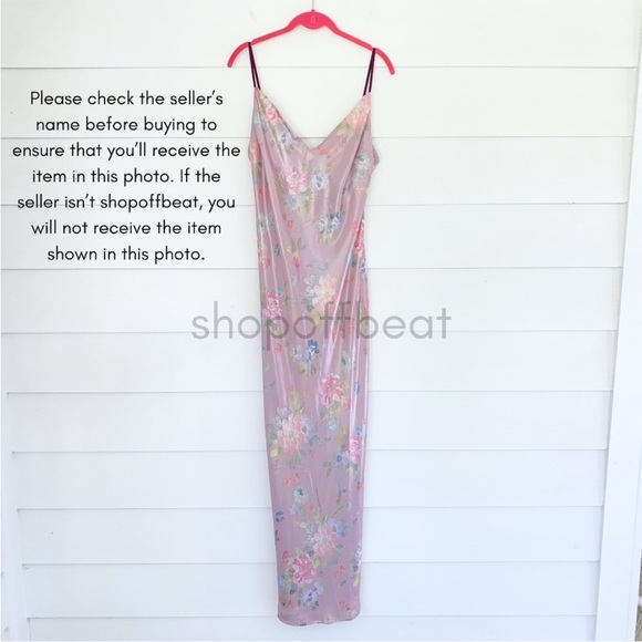 NEW House of CB Aria Floral Maxi Dress Mauve Large+ (XL) - Picture 14 of 17
